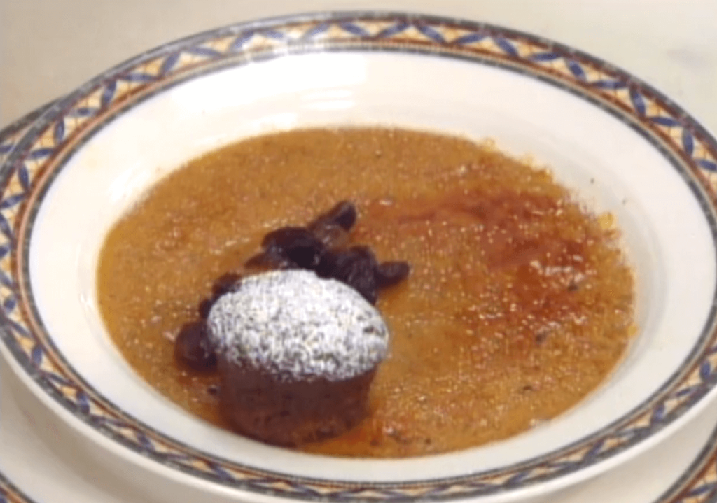 Armanac-Gingerbread Muffins with Macerated Fruit