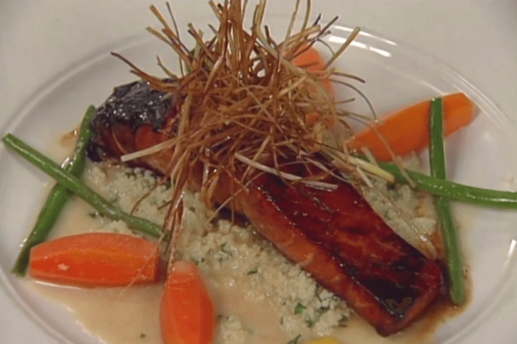 Honey and Tamari-seared Salmon