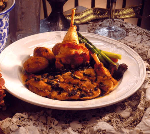 Herb-infused Pheasant au Jus