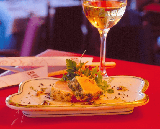 Hamachi with Herb Salad and Truffle Vinaigrette