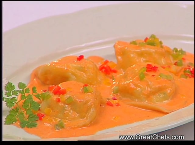 Goat Cheese and Leek Ravioli