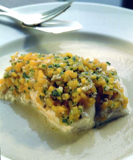 Saint-Pierre (John Dory) and Vegetables with Oyster Jus