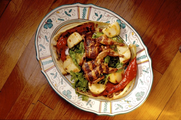 Spicy Grilled Quail with Leeks