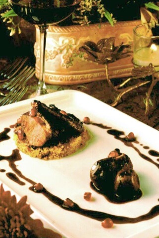 Pomegranate and Molasses-glazed Squab with Roasted Figs