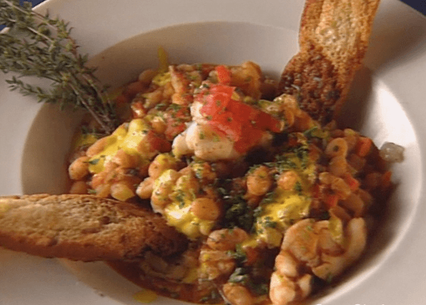Florida Lobster Cassoulet with Saffron Rouille