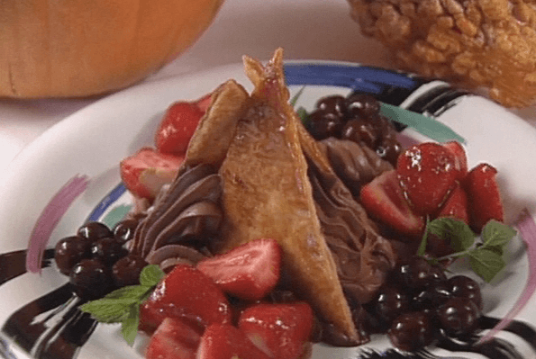 Dracula’s Bite of Delight (Chocolate Mousse with Caramelized Pastry)