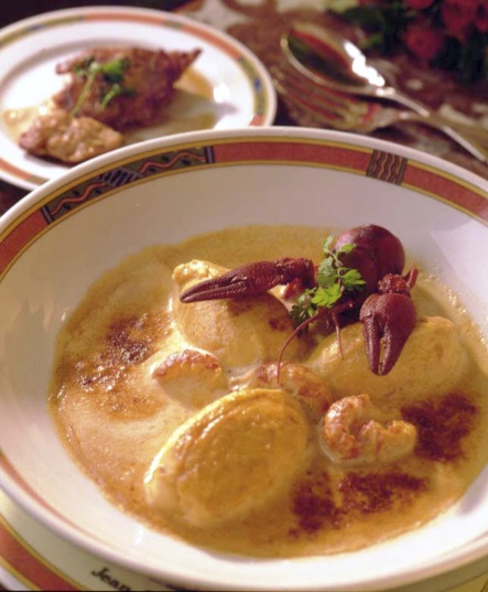 Pike Dumplings and Carp Laitance with Sauce Nantua