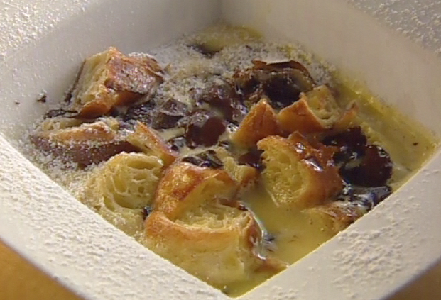 Chocolate Croissant Pudding