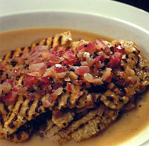 Grilled Turkey Breast with Vinegar and Cracked Pepper