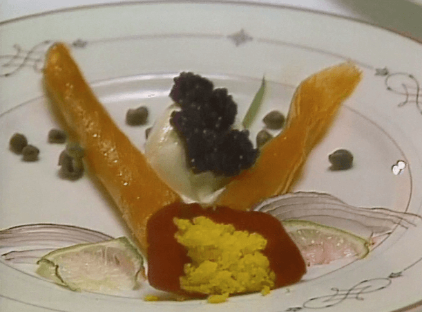 Cigarettes of Smoked Salmon with Beluga Caviar ▶