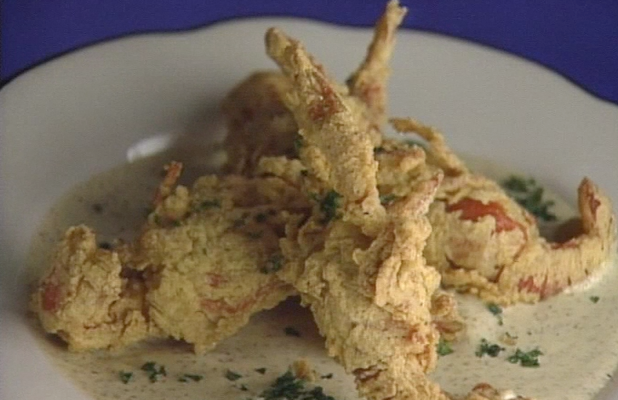 Soft-shell Crawfish with Creole Mustard Sauce ▶