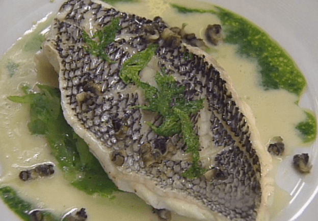 Steamed Black Sea Bass with Three Celeries ►