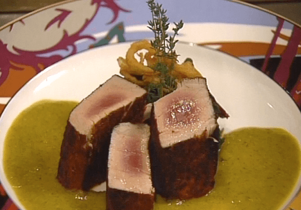 Seared Spicy Tuna with Mole Amarillo ►