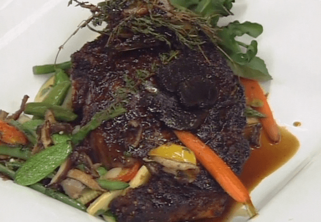 Côte de Boeuf, Market Vegetables, and Potato Puree with Truffle Butter ►