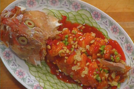 Dragon Fish with Sweet and Sour Sauce ►