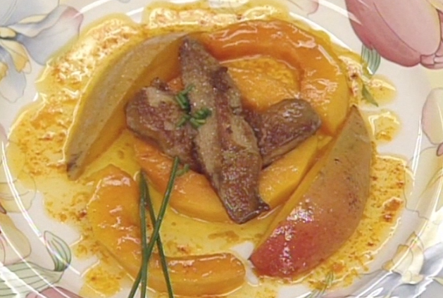 Fois Gras with Mango and Papaya ►