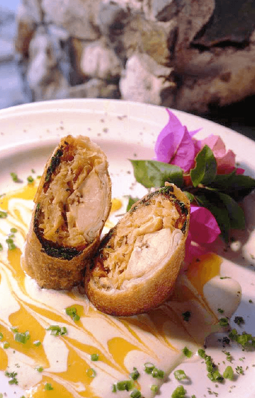 Salt Fish Spring Rolls