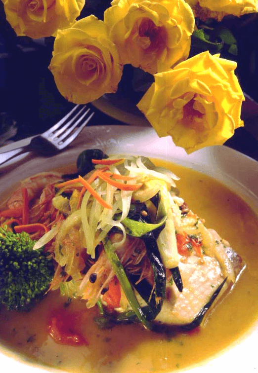 Fillet of Red Snapper with Shrimp
