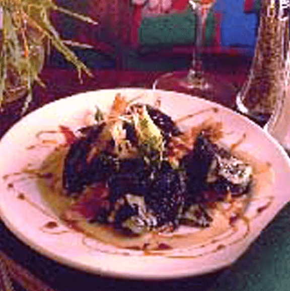 Crisp Nori-wrapped Shrimp with Wasabi Aioli and Sweet Shoyu Glaze
