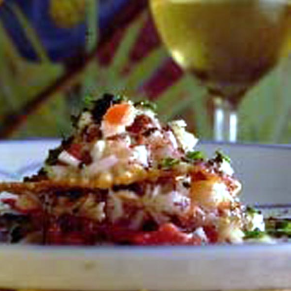 Ono Poke with Crisp Wontons and Ogo Vinaigrette