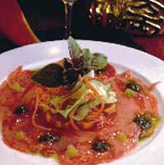 Ahi Carpaccio with White Truffle Vinaigrette