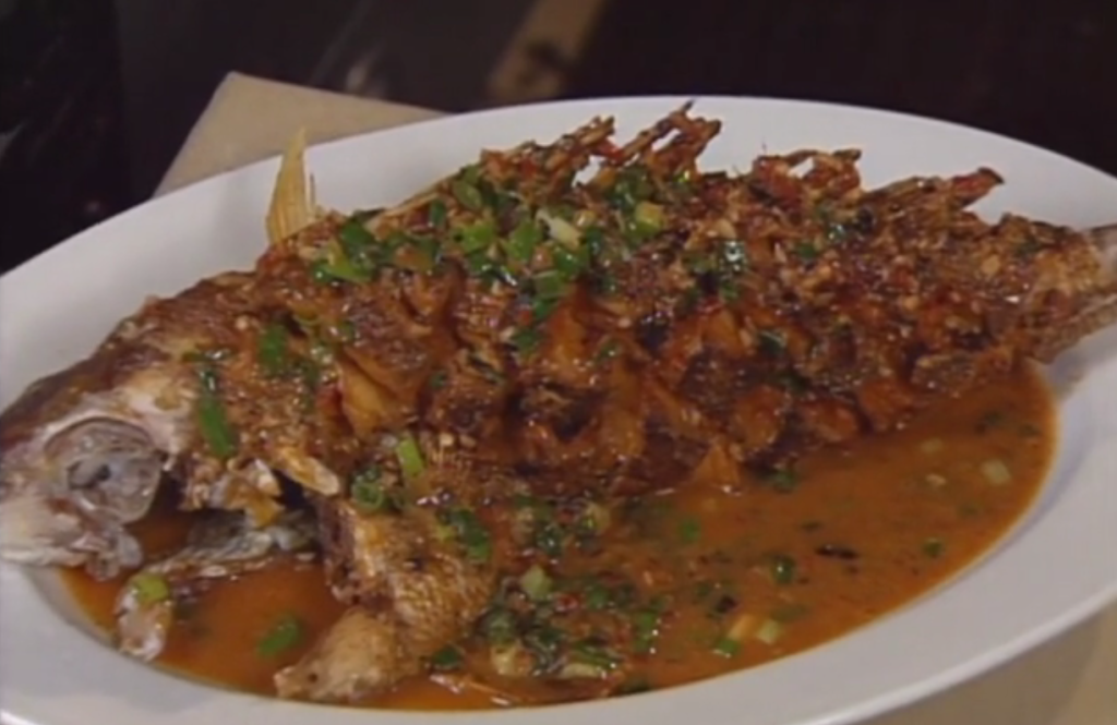 Wok-fried Opakapaka with Spicy Black Bean Sauce