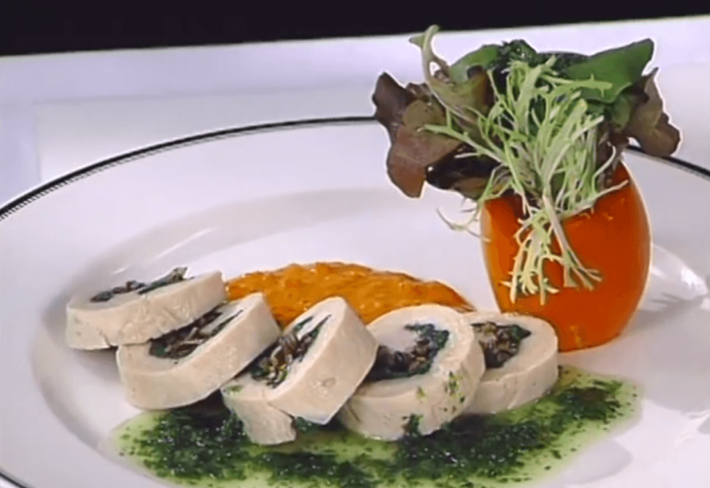 Turkey Breast Stuffed with Spinach and Wild Rice