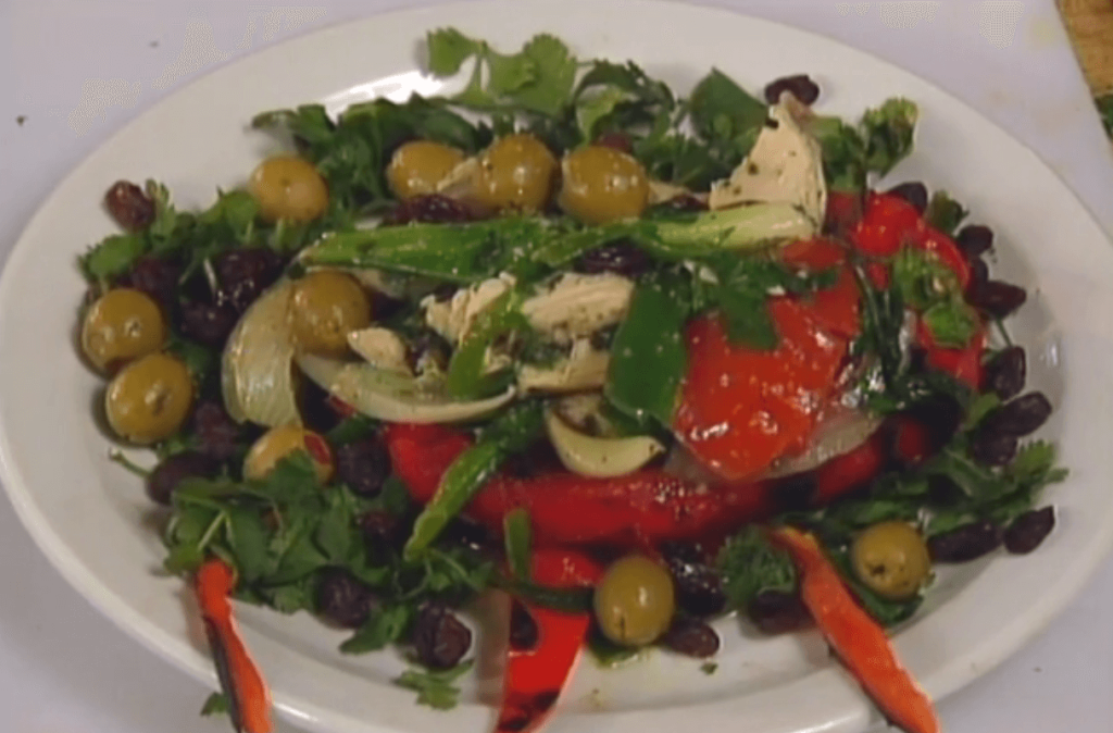 Chicken-stuffed Pepper with Mole Verde