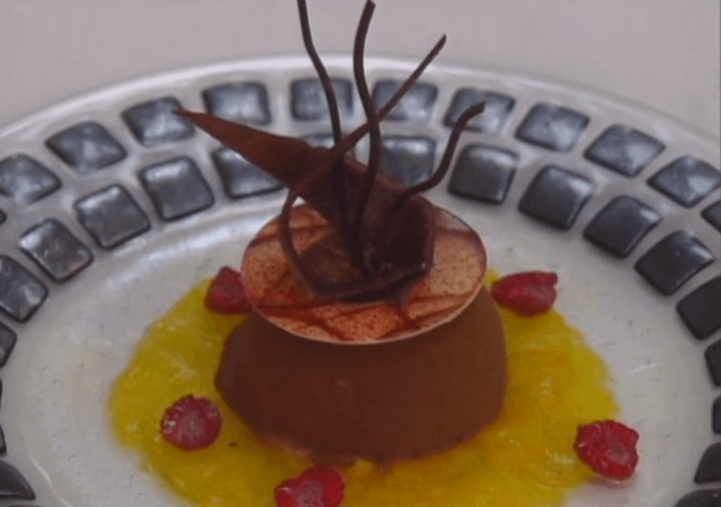 Chocolate Mousse with Ginger Crème Brûlée