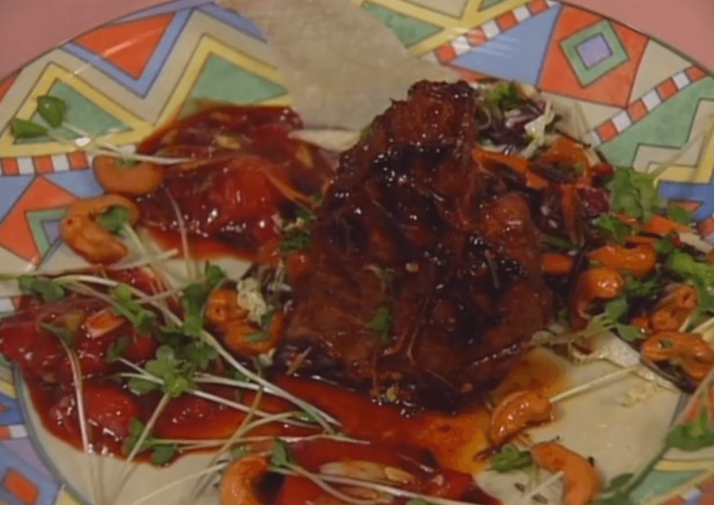 Venison with Barbecued Plums
