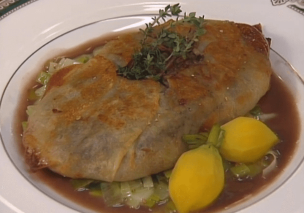 Paupiette of Ashley River Shad Roe with Wild Mushrooms