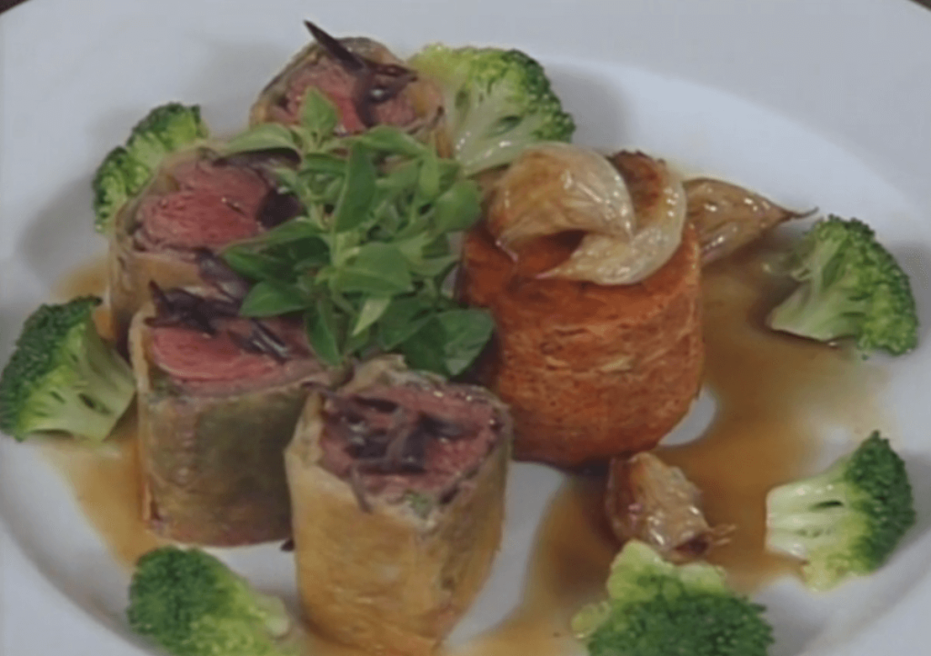 Roast Lamb in Phyllo Dough