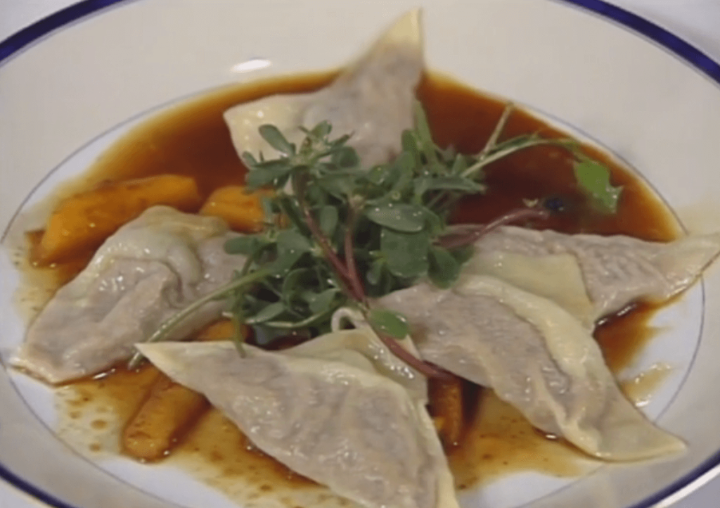 Duck-stuffed Ravioli with Herbs, Spices, and Fruit