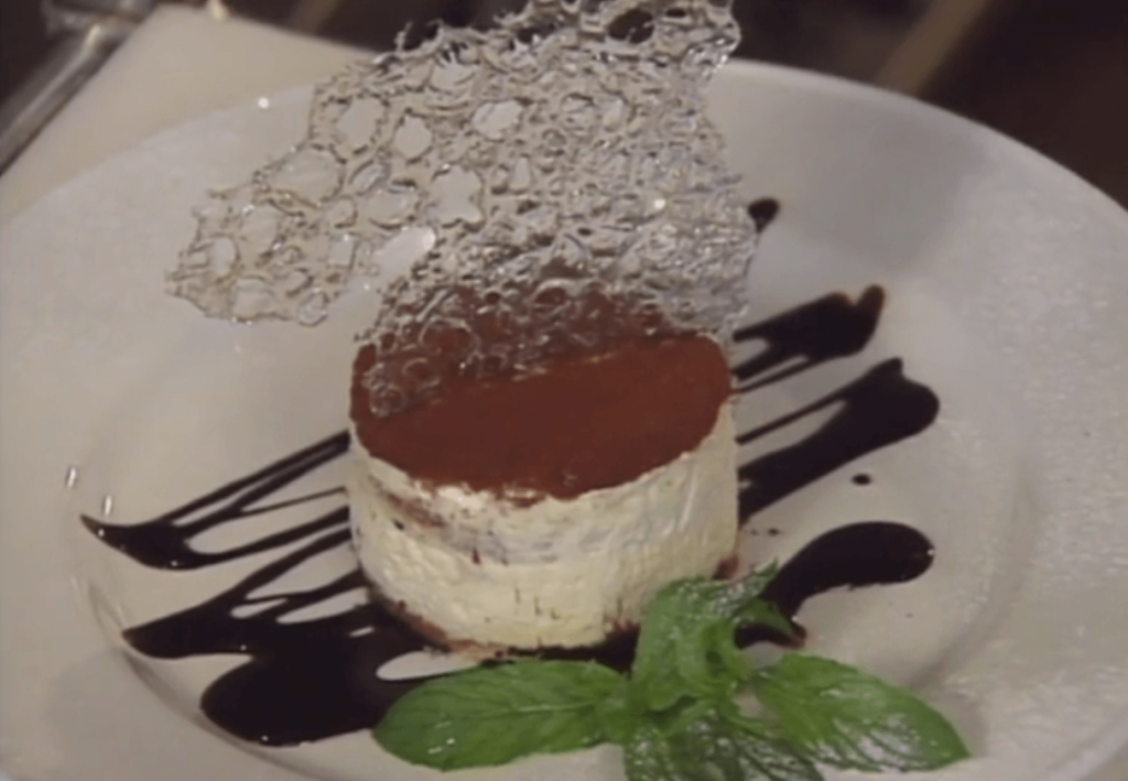 Tiramisu with Dulce de Leche Atop