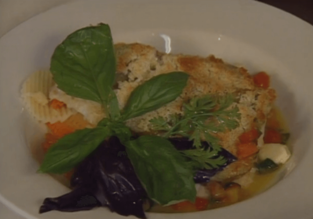 Sole and Crispy Eggplant