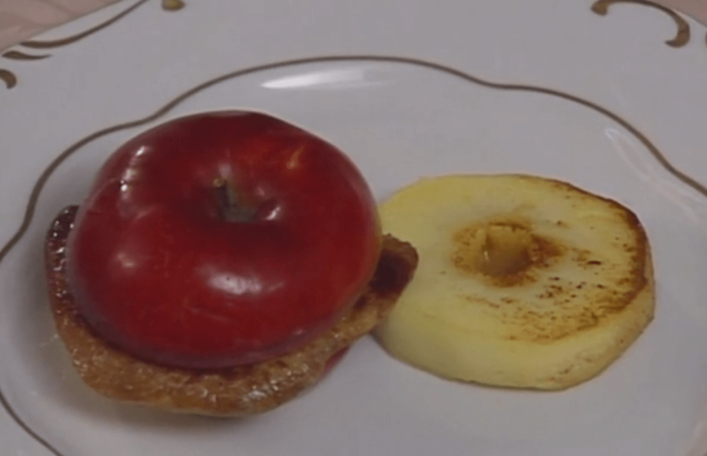 Apple and Goose Liver Sandwich