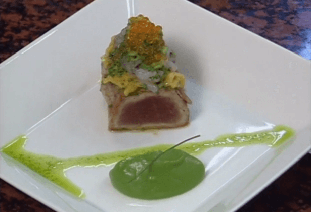 Marinated Tuna with Fruit