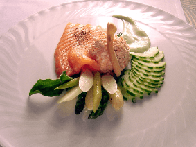 Smoked Salmon Mousse with Asparagus