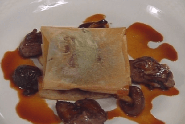 Mushrooms, Sage, and Parsnips with Duck Liver