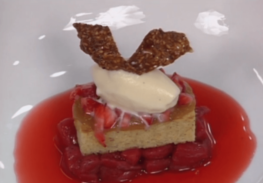 Tostada of Strawberries