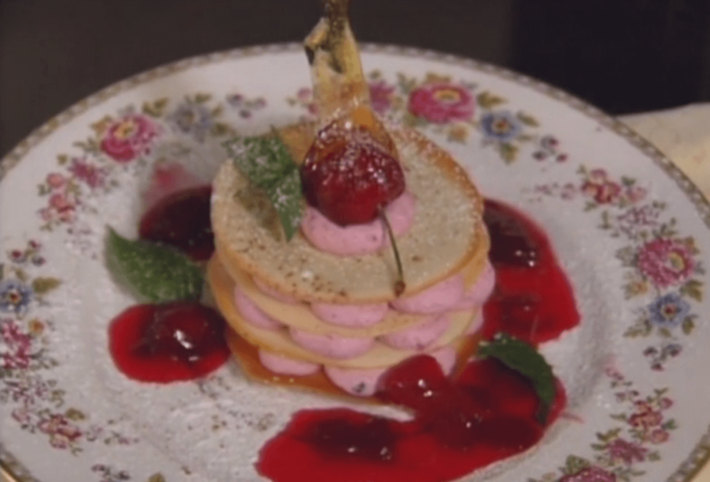 Cherry Mousse Millefeuille