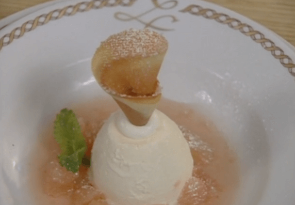 Iced Lemon and White Chocolate Parfait With Pink Grapefruit and  Champagne