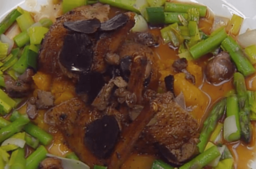 Roasted Farm-raised Squab with Rosemary Sauce