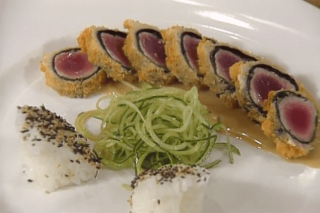 Ahi Katsu with Wasabi-Ginger Butter Sauce