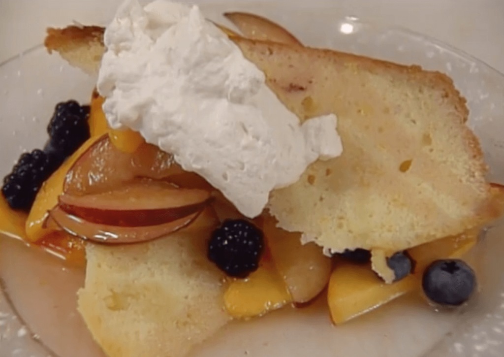 Lemon-soaked Pound Cake with Fruit and Chantilly Cream