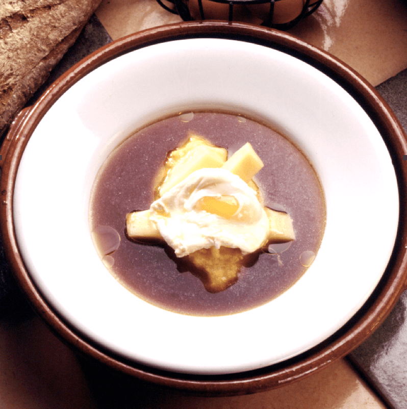 Aquacotta: Porcini Broth with Soft Polenta