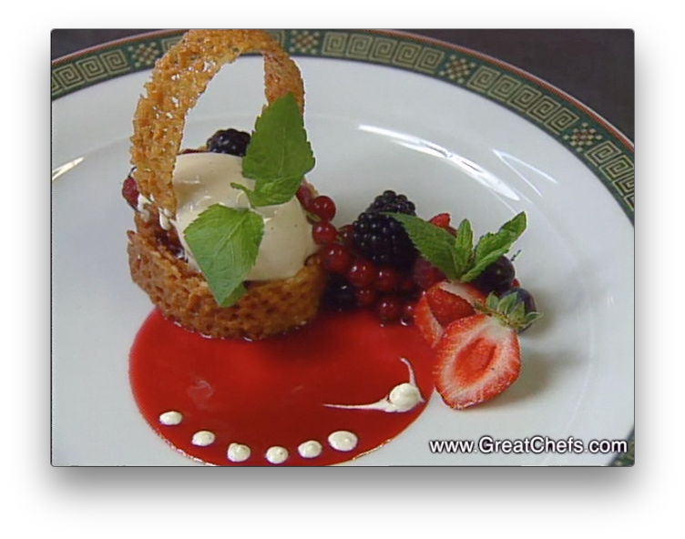 Cookie Basket with Red Fruit
