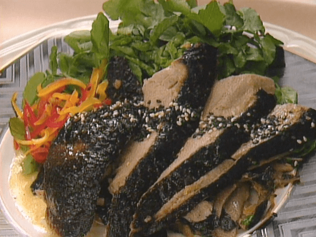 Lacquered Duck with Watercress and Hot Ginger Dressing