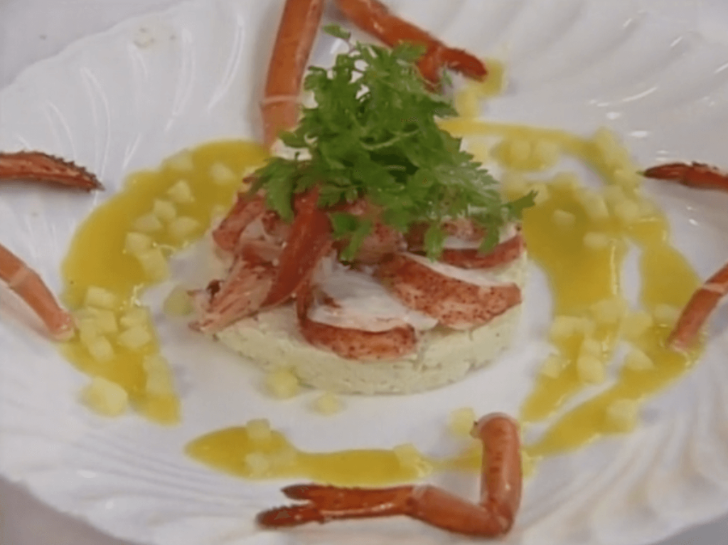 Maine Lobster with Celery Root and Apple Salad