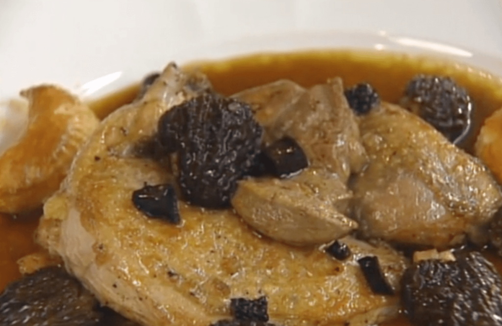 Guinea Hen “Souva Roff” Modern with Foie Gras, Truffles, and Morels